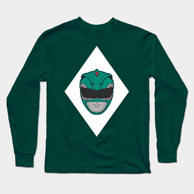 power ranger green ranger Long Sleeve T-Shirt by ekkimu